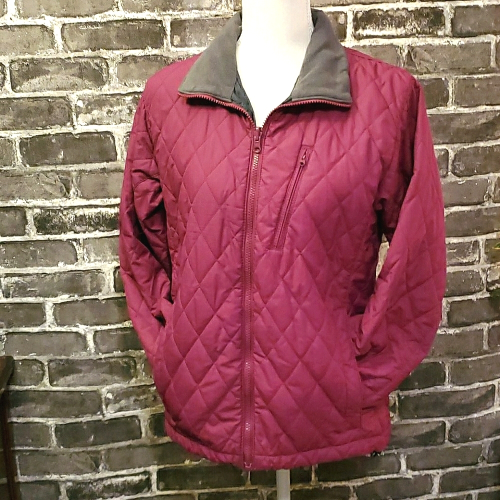 Columbia Red Quilted Jacket | Small